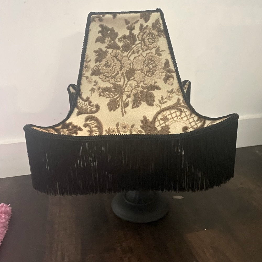 Asian vintage tassel lamp shade